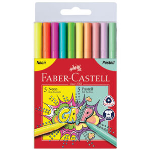 Flomasteri neon/pastel Faber Castell 10boja