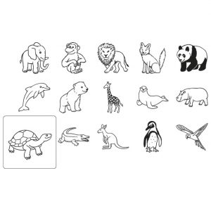 Žig s motivom Zoo+jastučić pk15 Heyda