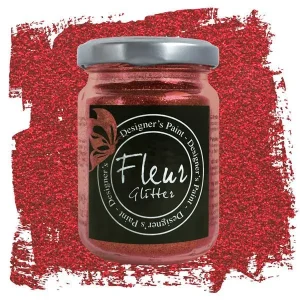 Fleur šljokice u prahu 90g crvene