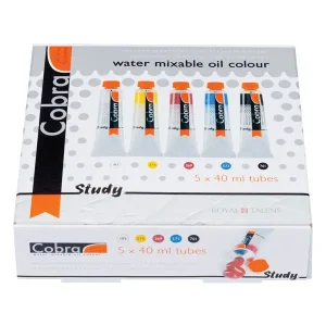 Cobra Study uljane boje razrjedive sa vodom set 5x40ml